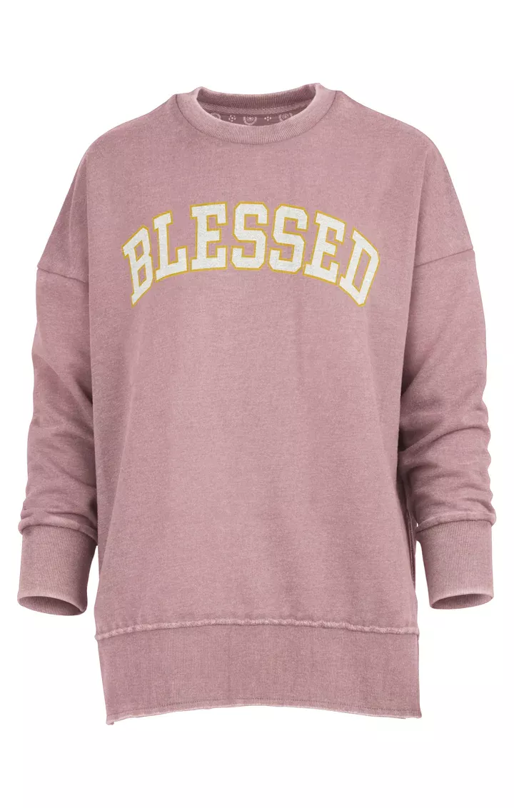 Royce Blessed Chenille Applique Fleece with Metallic Gold Backing