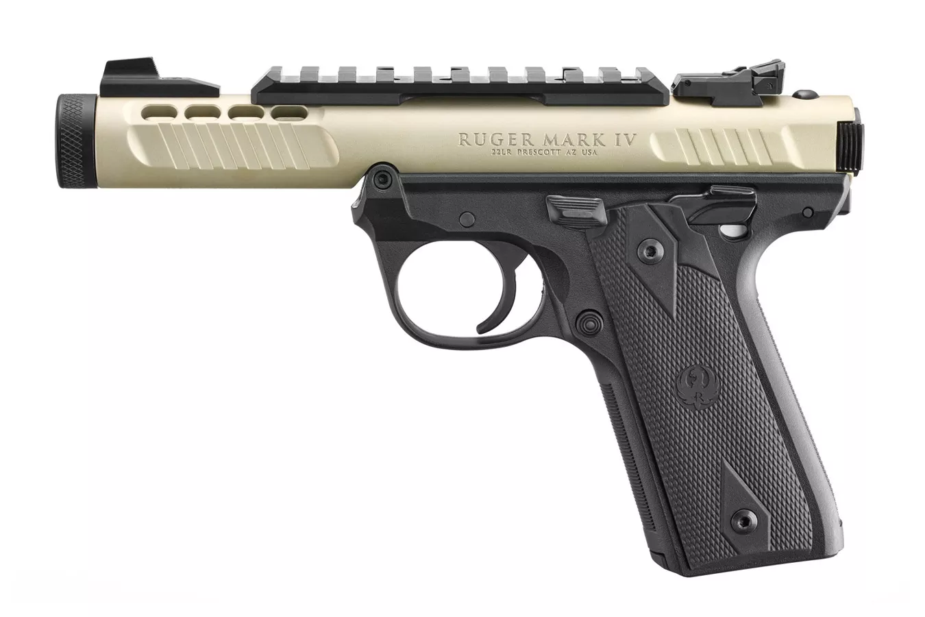 Ruger Mark IV 22/45 Lite 22LR Pistol with Champagne Anodized Finish