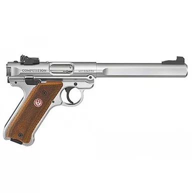 Ruger Mark IV Competition 22LR 6.8" Barrel Adustablej Sights SS