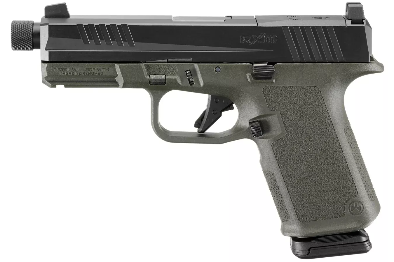 Ruger RXM 9mm Pistol with ODG Magpul Frame and Threaded Barrel