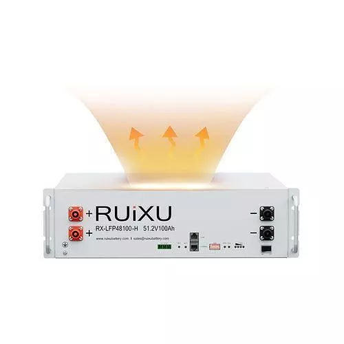 RUIXU Self-Heating RX-LFP48100-H | 19″ Rack Mounted 3U Module | UL1973 Certified