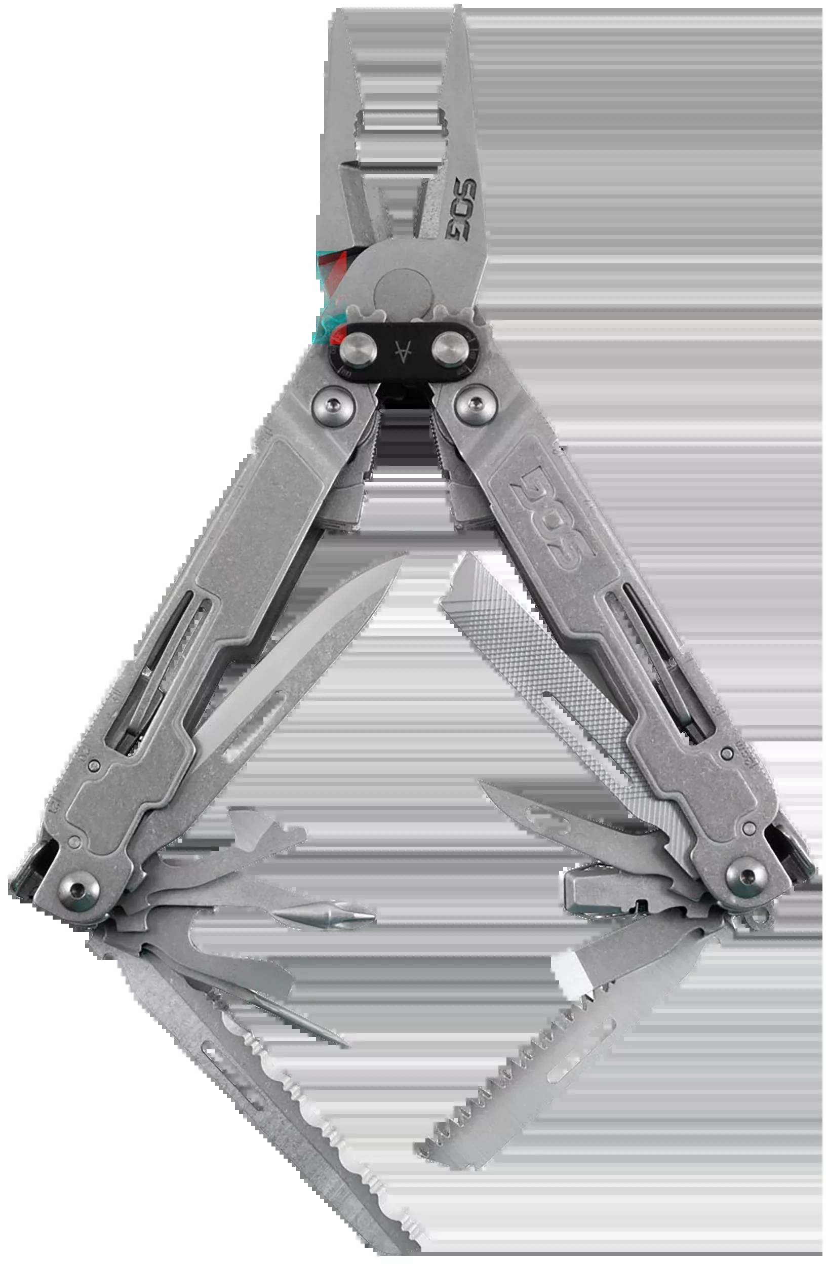 S.O.G PowerAccess Deluxe Multi-Tool, Stonewashed Stainless Steel, 21 Tools with Sheath – SOGPA2001CP
