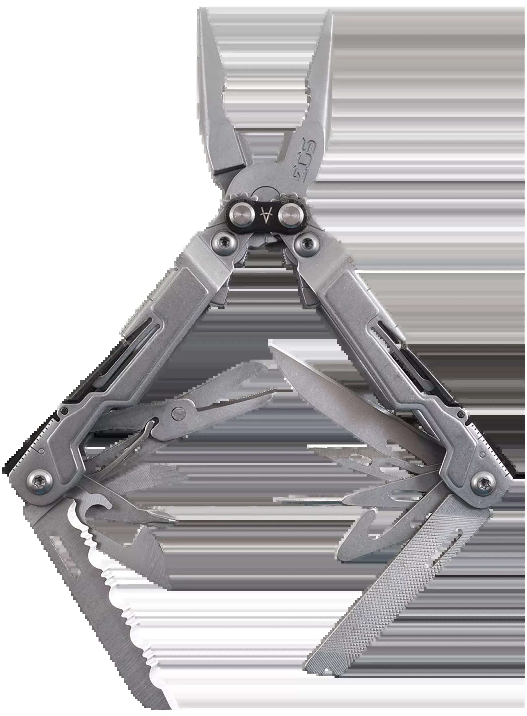 S.O.G PowerPint Mini Multi-Tool, Stonewashed 5Cr15MoV Steel, 18 Tools, Compound Leverage SOGPP1001CP
