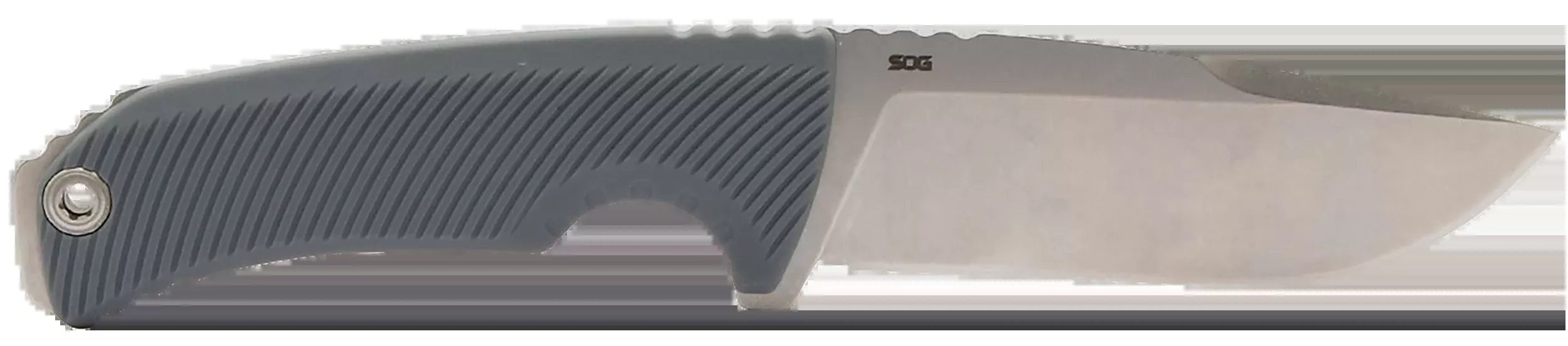 S.O.G Tellus FX 4.2 in Fixed Clip-Point Knife, Cryo 440C Stonewashed Blade, Wolf Gray Glass-Reinforced Nylon Handle SOG17060243