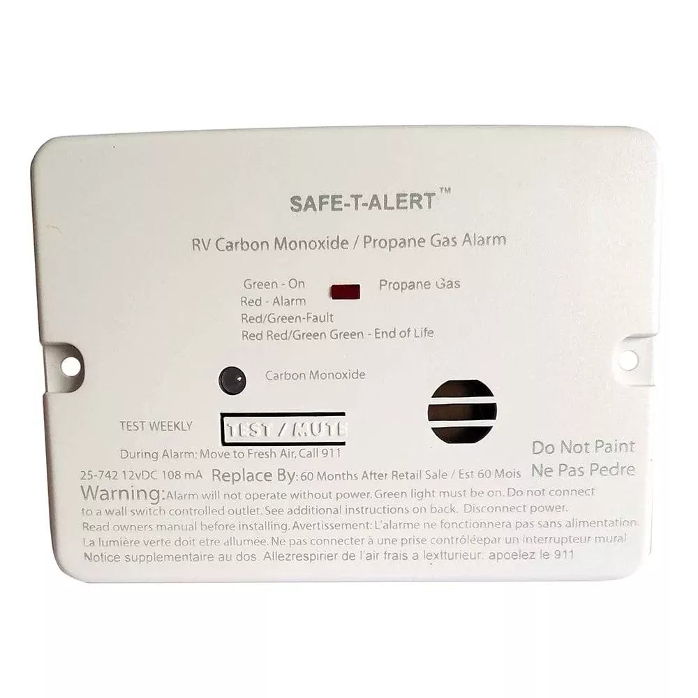 Safe-T-Alert Combo Carbon Monoxide Propane Alarm – Surface Mount – Mini – White