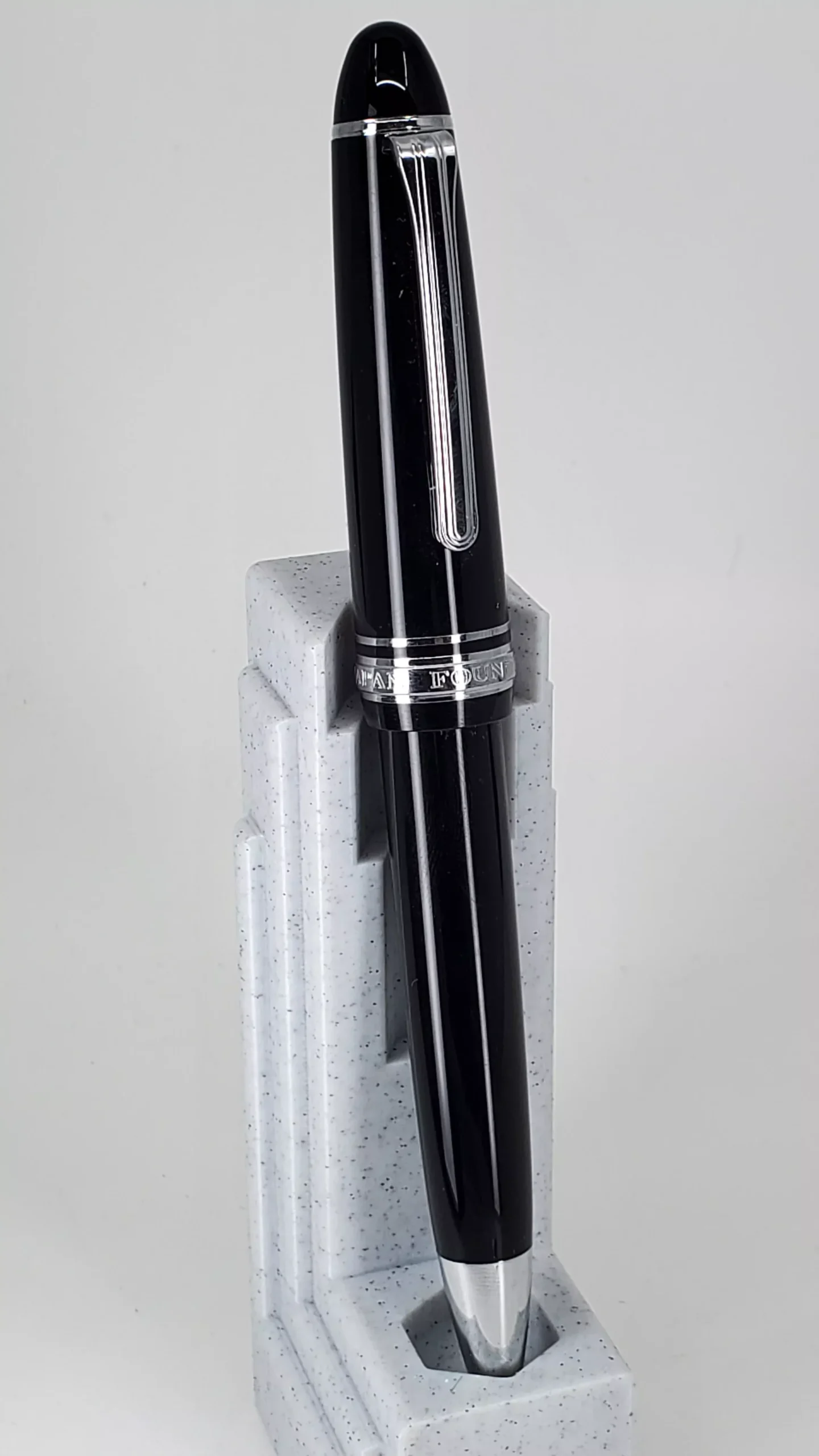 Sailor 1911L Black w/ Silver Ballpoint Pen