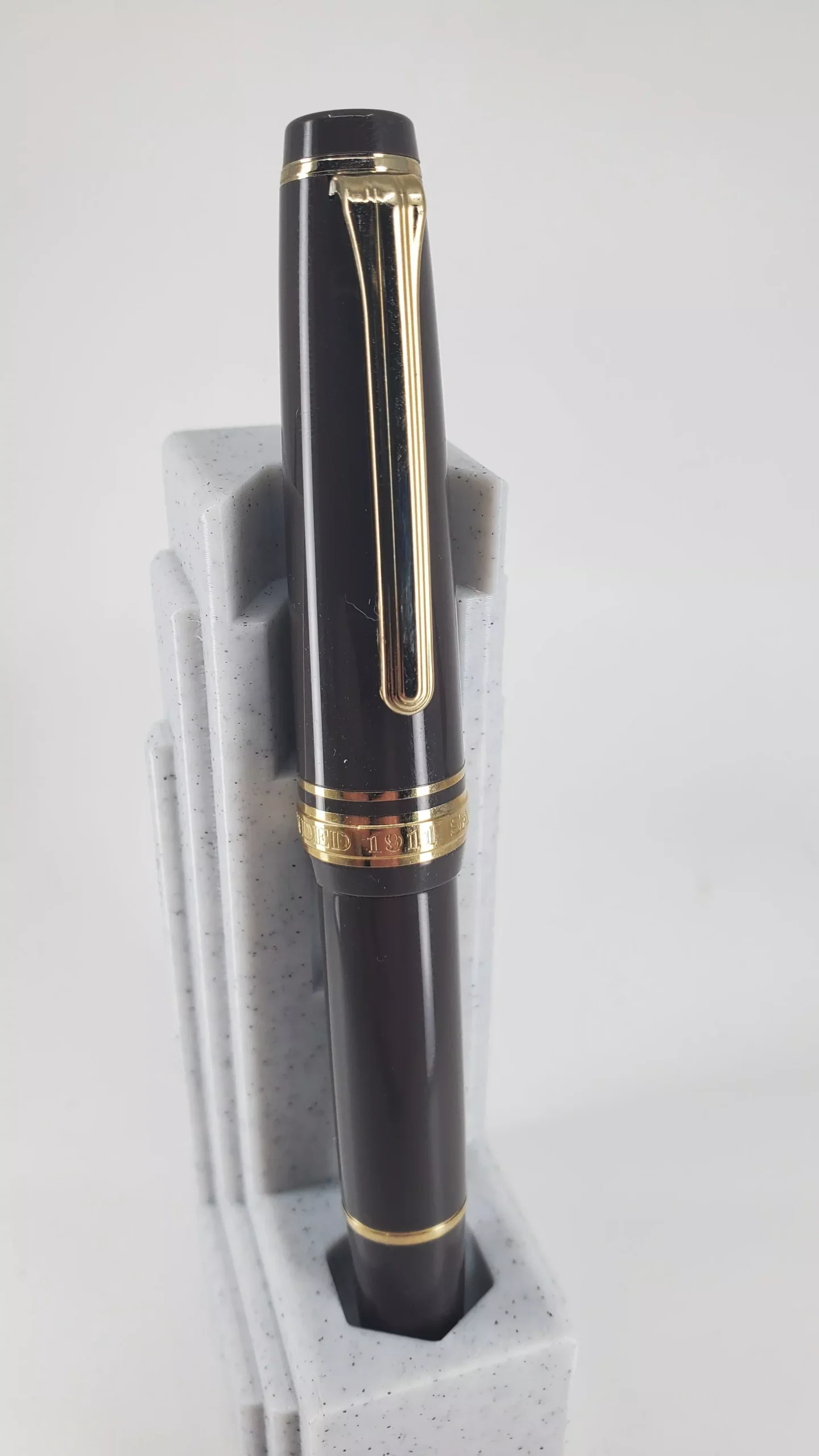Sailor Professional Gear Slim Mini Puff Brown 14k Gold Medium Fine Nib