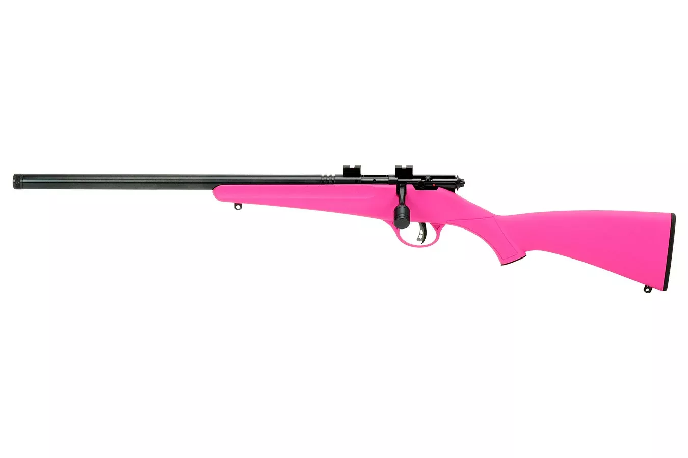 Savage  Rascal 22 LR Bolt-Action Rifle with Pink Stock (Left Handed Model)