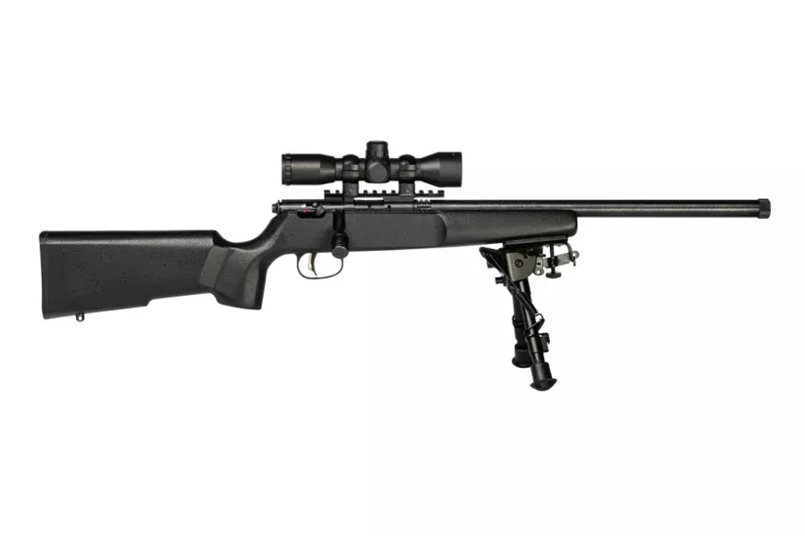 Savage  Rascal Target XP 22LR Bolt Action Rimfire Rifle with Scope and Bi-Pod