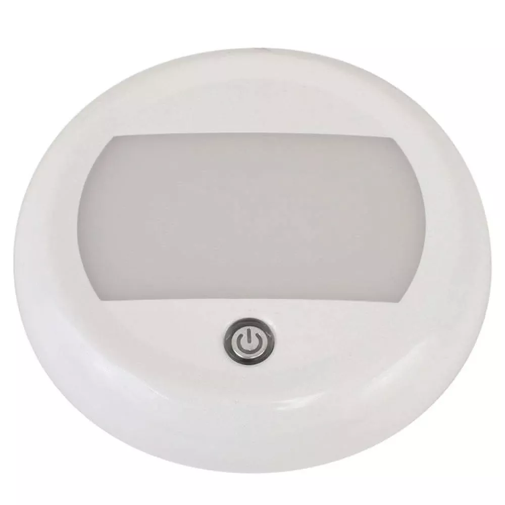 Scandvik 5" Dome Light w/Switch & 3 Stage Dimming - 10-30V - IP67 - 41323P