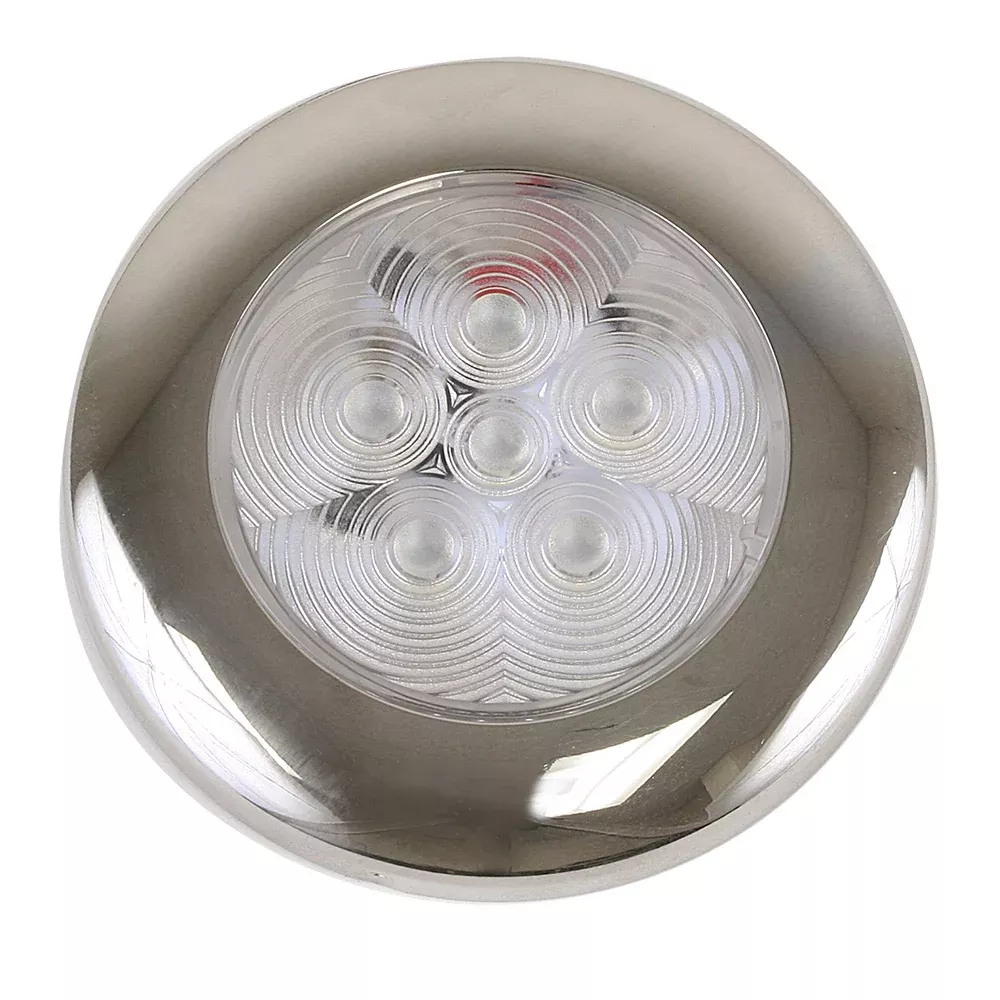 Scandvik B3 Downlight Surface Mount - Blue - SS Trim - IP67 - 12/24V - 41321P