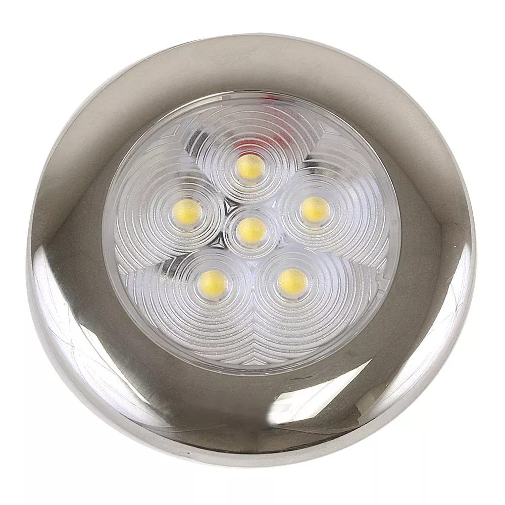 Scandvik B3 Downlight Surface Mount - Cool White - SS Trim - IP67 - 12/24V - 41320P