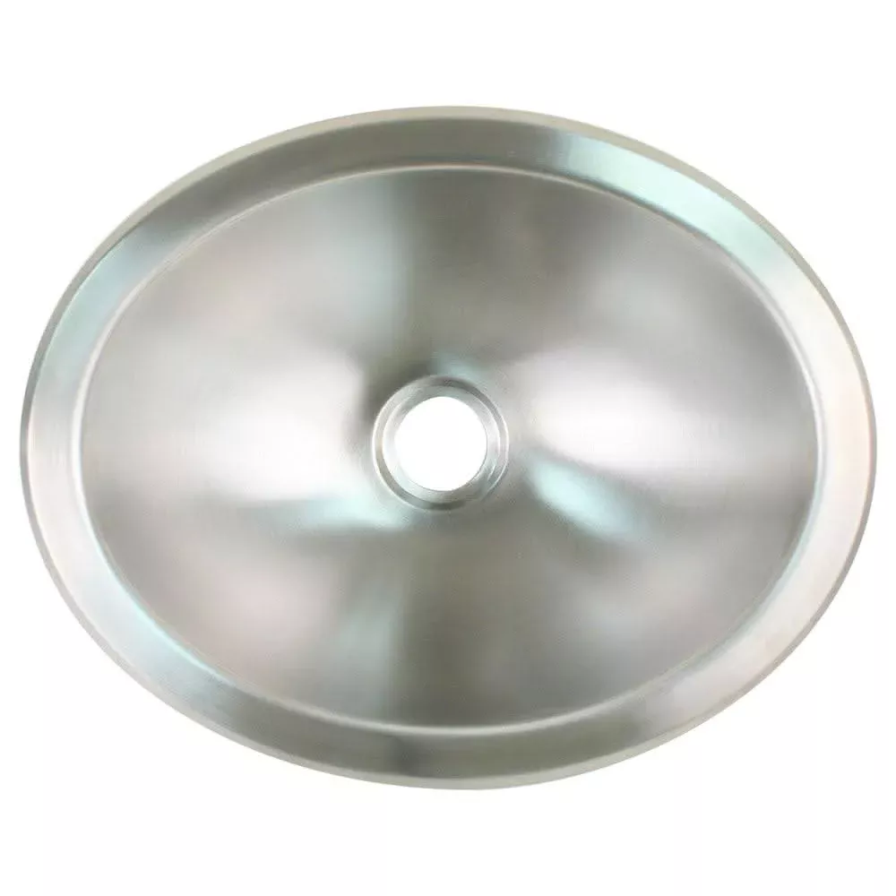 Scandvik Brushed SS Oval Sink - 13.25" x 10.5" - 10281