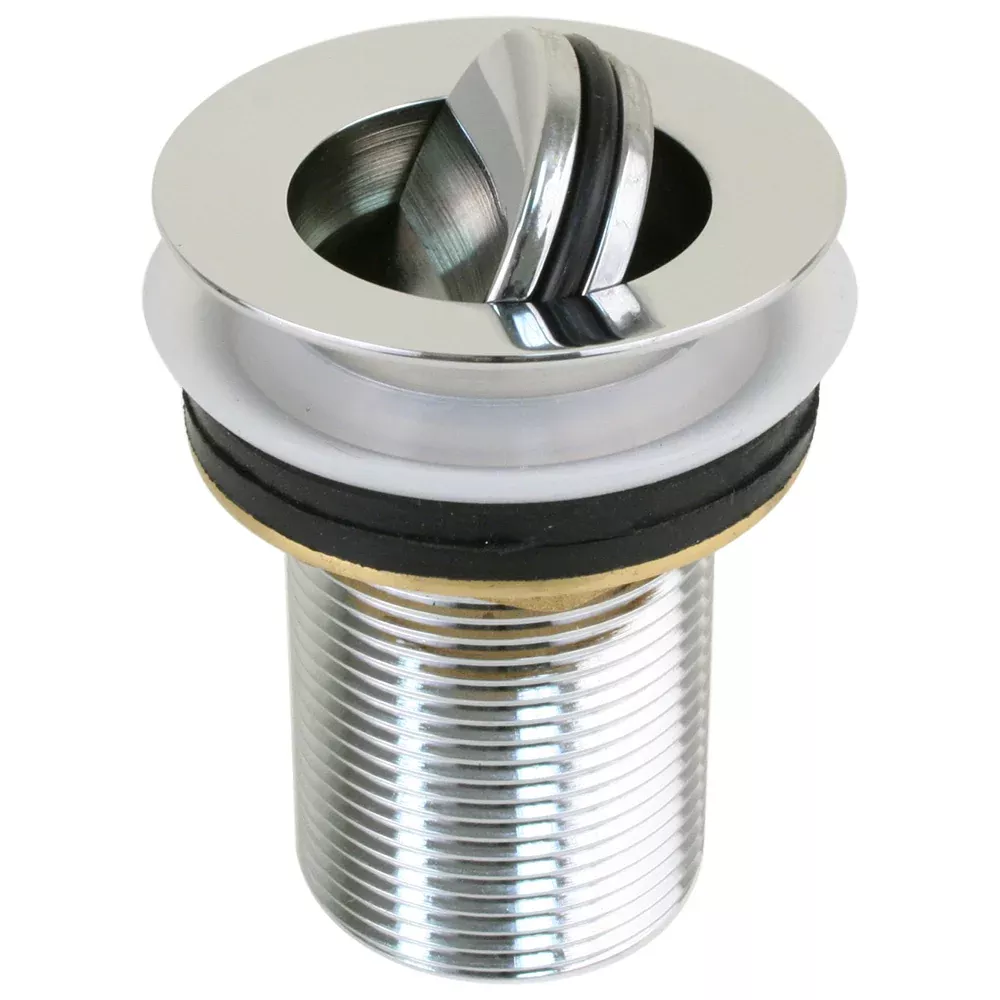 Scandvik Sink Drain w/Flip Stopper - Chrome Plated Brass - 19006P