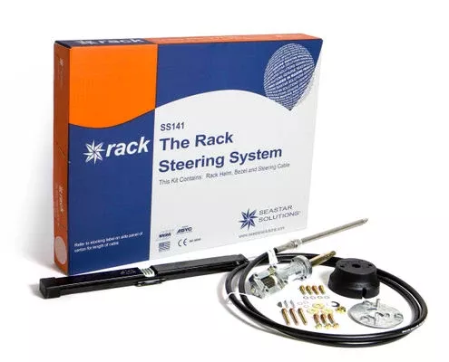 SeaStar Back Mount Rack Single Steering Kit 16ft• SS14116