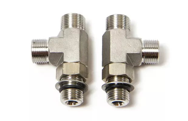 SeaStar ORB Fitting Kit Vertical Tee SS, Set of 2• HF6006