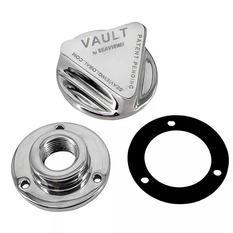 Seaview Polished Stainless Steel Vault Pro – Drain PlugGarboard Assembly
