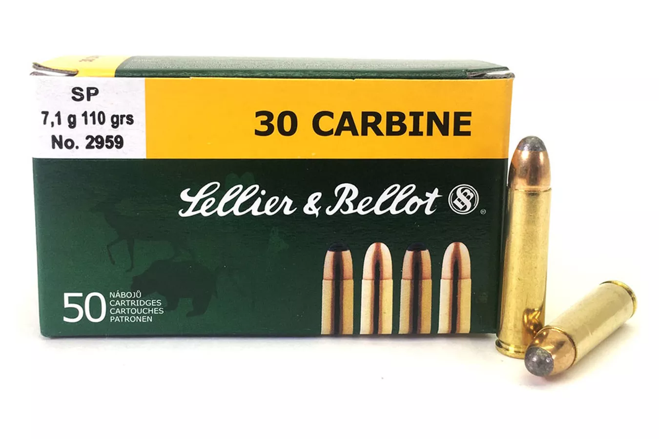 Sellier And Bellot  30 Carbine 110 gr Semi-Jacketed Soft Point 50/Box