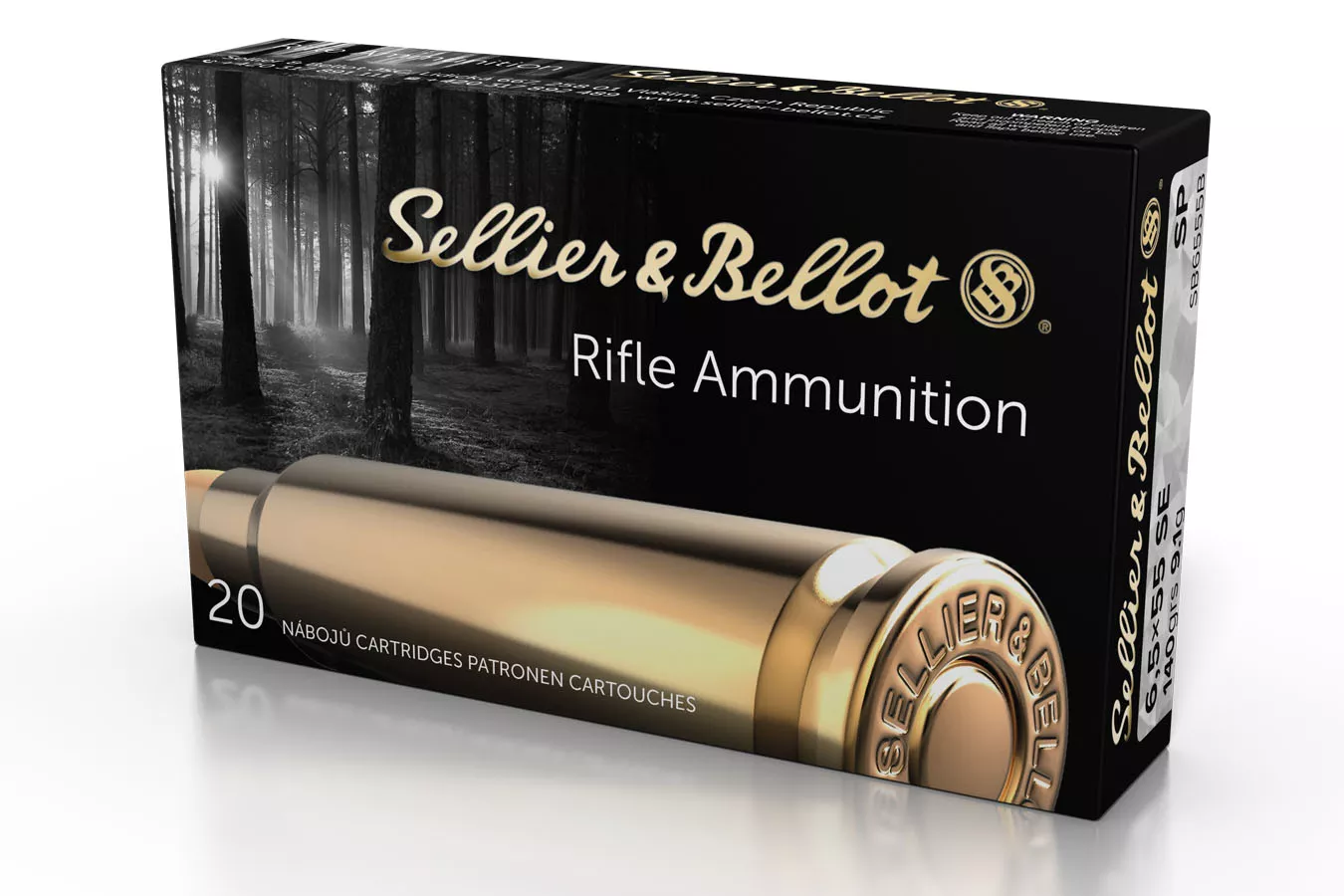 Sellier And Bellot  6.5×55 SE Swedish Mauser 140 gr Soft Point 20/Box