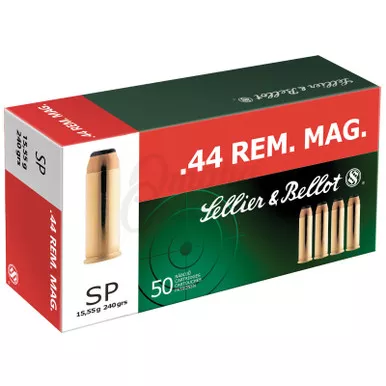 Sellier & Bellot SB44A 44 Rem Mag 240 GR SP 50 Rounds