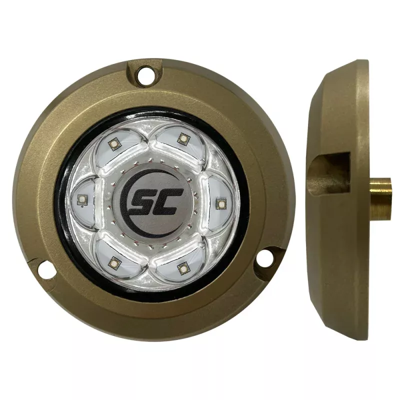Shadow-Caster SC2 Series Bronze Surface Mount Underwater Light – Great White