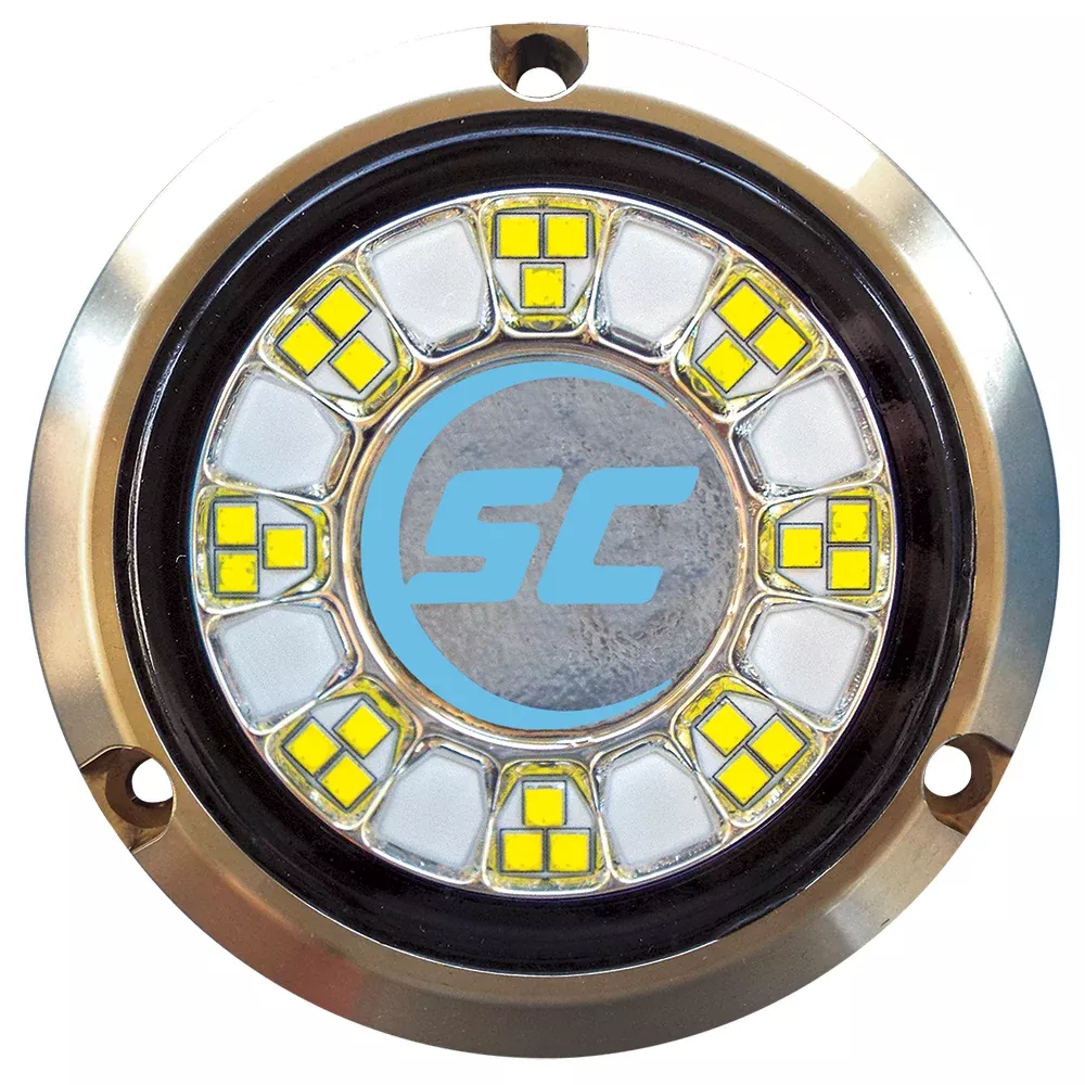 Shadow-Caster SCR-24 Bronze Underwater Light - 24 LEDs - Bimini Blue - SCR-24-BB-BZ-10