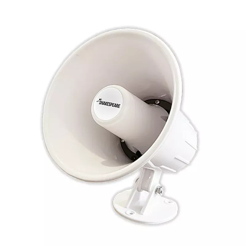 Shakespeare 15W 4-Ohm 5 Loud Hailer Speaker w/BracketTalkback – White