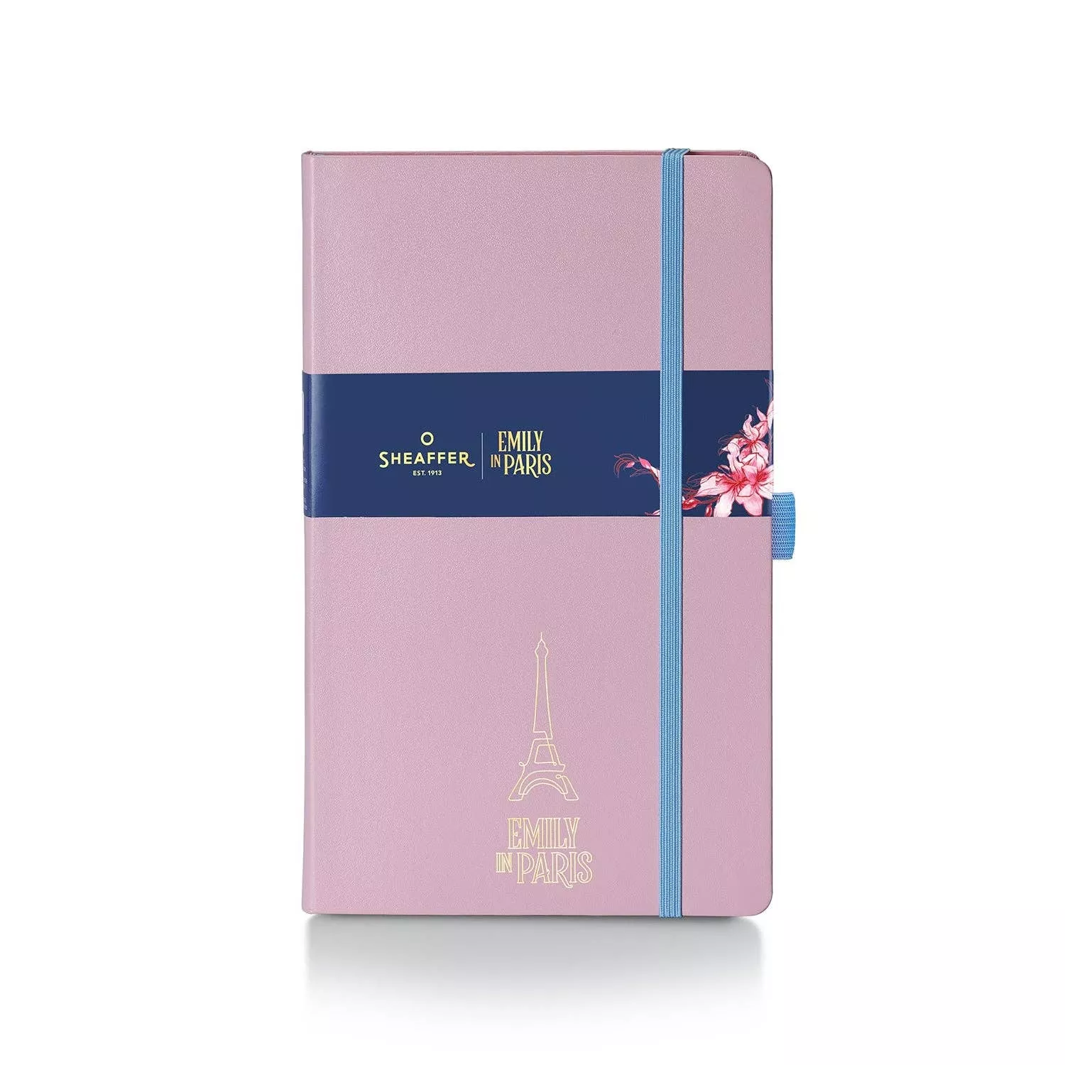 Sheaffer Emily in Paris A5 Slim Notebook 90 GSM Ink Friendly Paper with Embossed Eiffel Tower – Pink