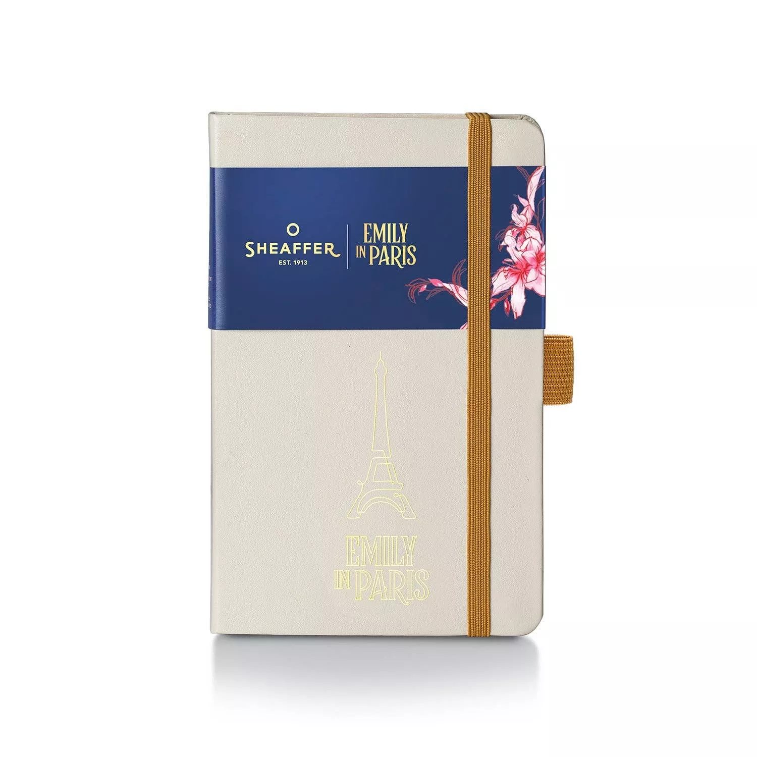 Sheaffer Emily in Paris Small Notebook 90 GSM Ink Friendly Paper with Embossed Eiffel Tower – Beige