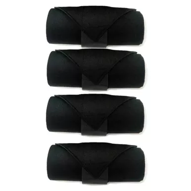 SHIRES Standing 12ft 4 pcs Black Leg Wraps (84604BLK12)