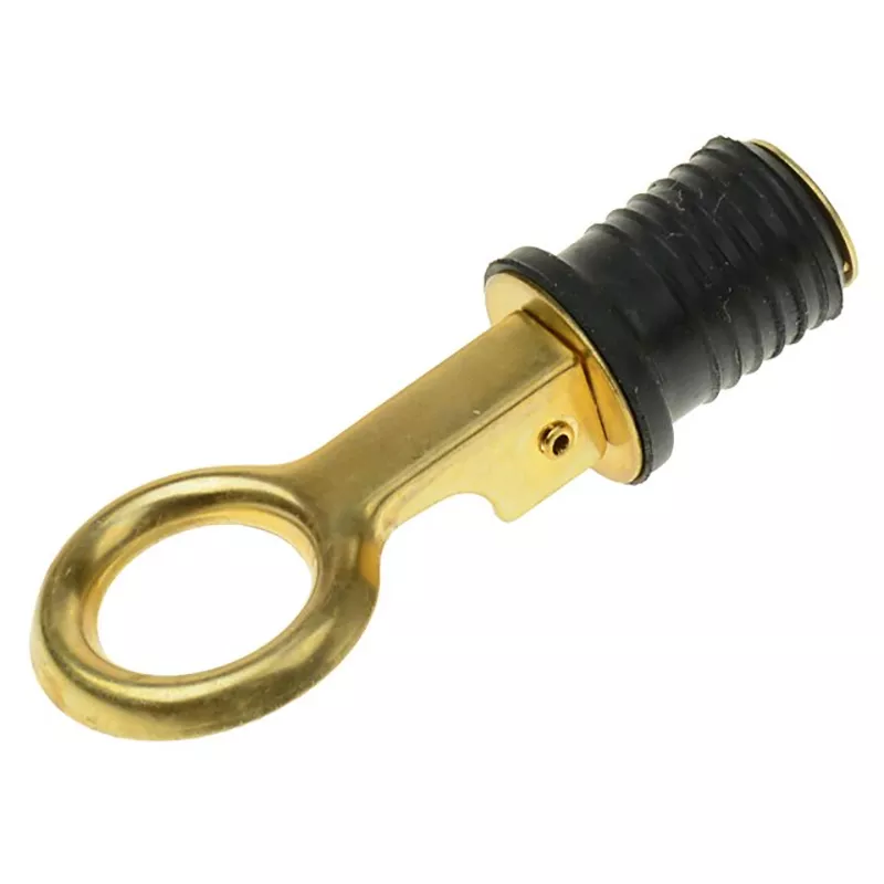 Shoreline Marine Brass Drain Plug Snap 1.25in #SL54843