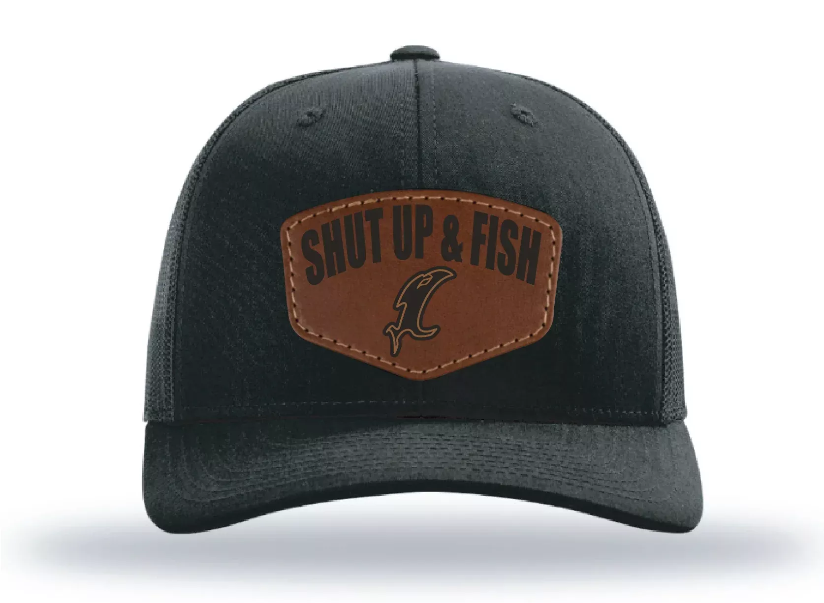 Shut Up & Fish Vic Patch – Black