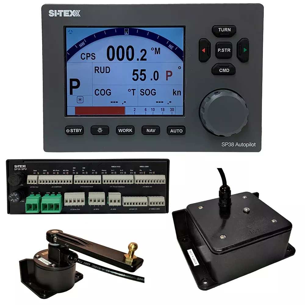 SI-TEX SP38-2 Autopilot Core Pack Including Flux Gate CompassRotary Feedback, No Pump [SP38-2]