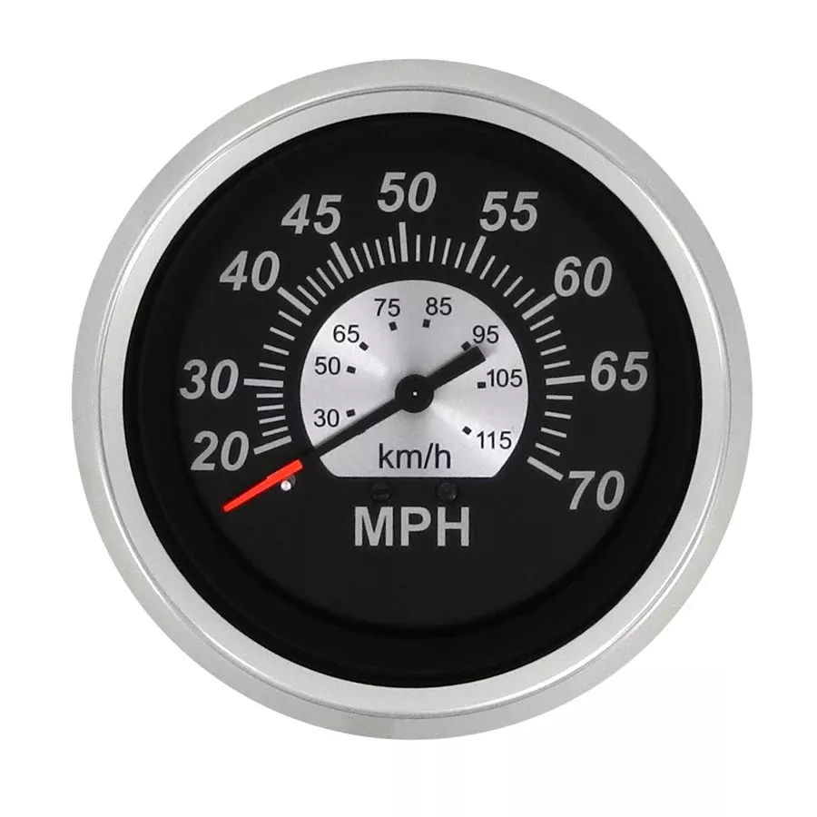 Sierra Black Sterling Series Speedometer Kit, 0-70 MPH• 67285P