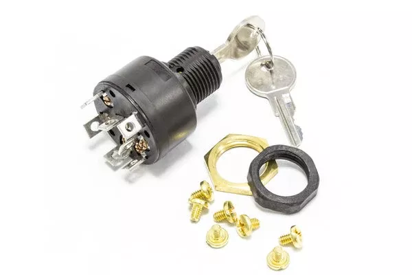 Sierra Magneto Ignition Switch with 7 Wire Connection/ 4 Position/ 7 Screws/ 2 Keys• MP41010