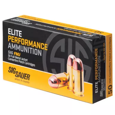 Sig Sauer Elite Ball 357 Mag 125 GR FMJ 50 Rounds, E357MB-50