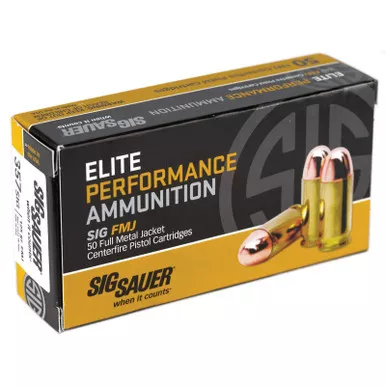 Sig Sauer Elite Ball 357 Sig 125 GR FMJ 50 Rounds, E357B1-50