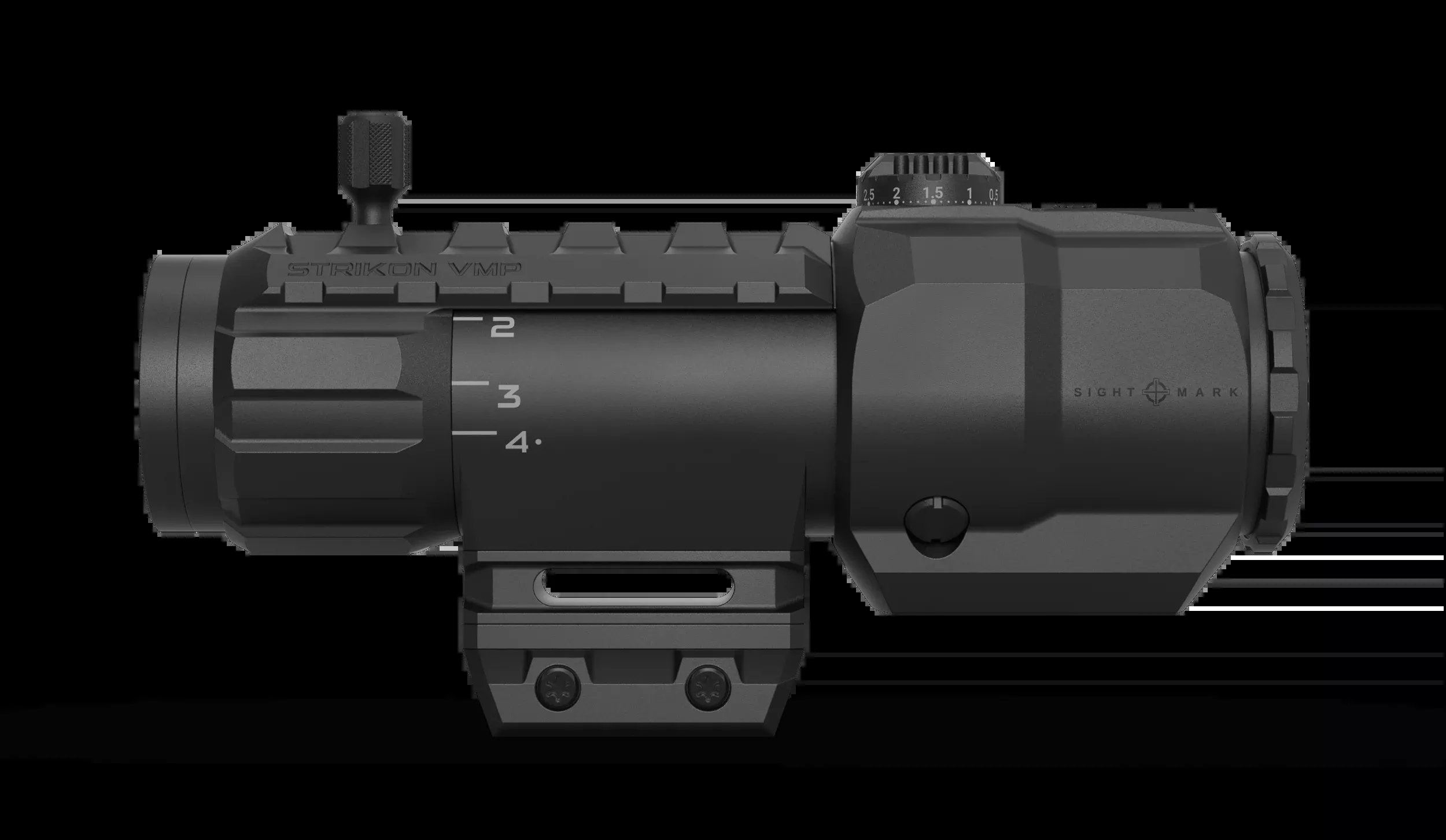 Sightmark Strikon VMP 1-4×22 Second Focal Plane Fiber Riflescope, Compact Optic SM23001