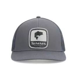 Simms Double Haul Icon Trucker Hat - Bass Gunmetal
