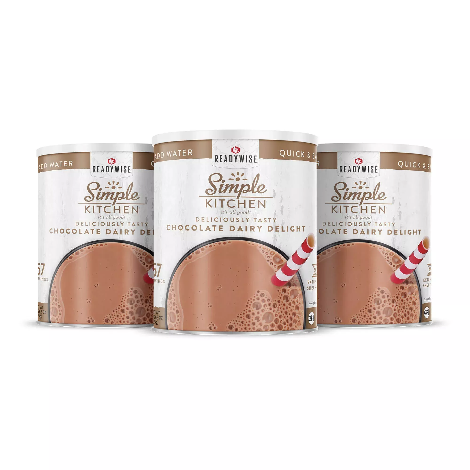 Simple Kitchen - Chocolate Dairy Delight 57 Serving Cans - 3 Pack