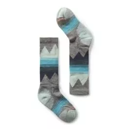 Smartwool Kids' Ski Over The Calf Socks - Medium Gray - S