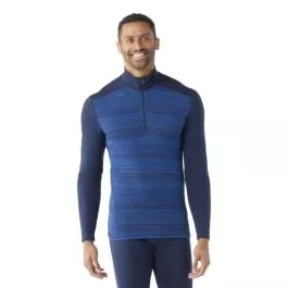 Smartwool Men's Classic Thermal Merino Base Layer 1/4 Zip - Deep Navy - L
