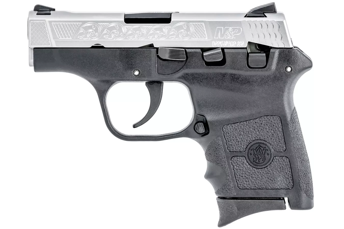 Smith & Wesson M&P Bodyguard 380 Carry Conceal Pistol with Matte Silver Custom Machine Engraved