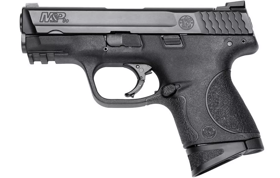 Smith & Wesson M&P9C 9mm Centerfire Pistol with Night Sights and Mag Safety (LE)