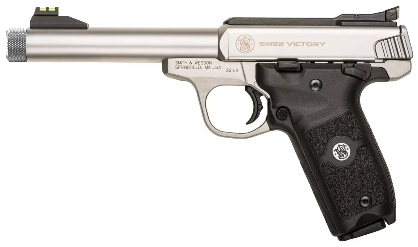 Smith & Wesson SW22 Victory 22LR Rimfire Pistol with Threaded Barrel
