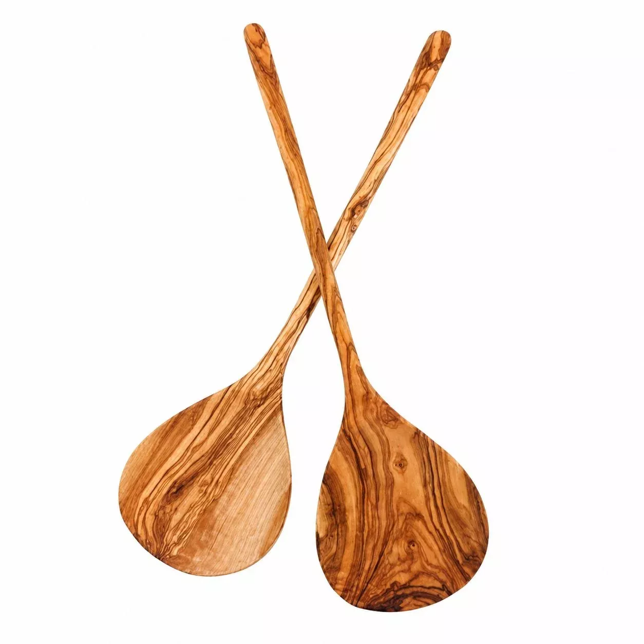 Sobremesa Olive Wood Simple Salad Servers (Set of 2)