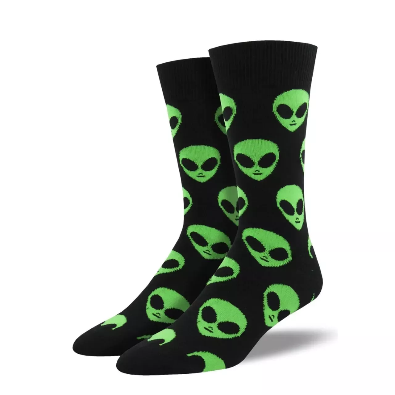 SockSmith Men's "We Come In Peace" Black Socks