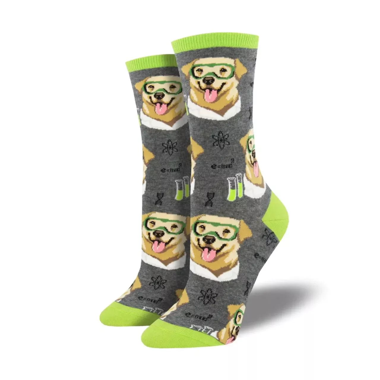 SockSmith Women's "Science Lab" Charcoal Socks