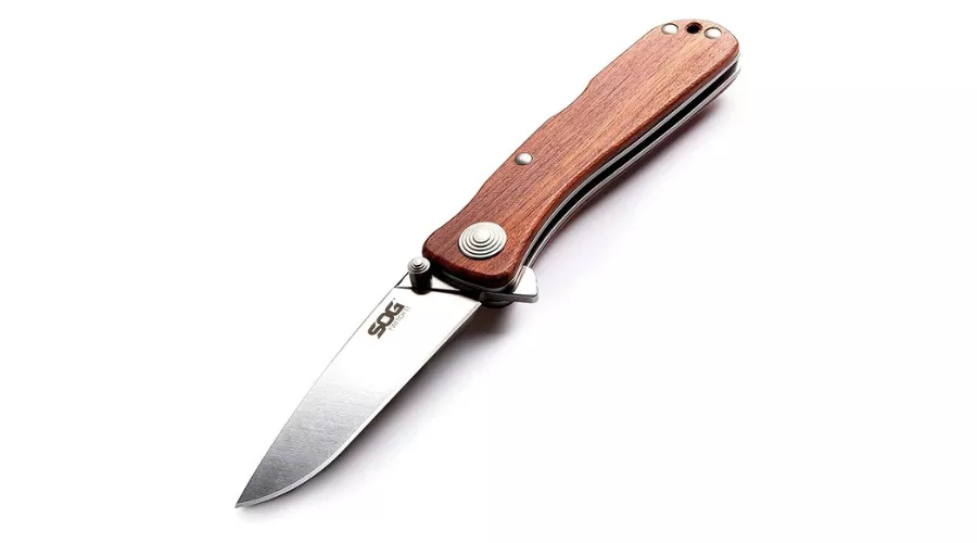 SOG Twitch II Wood Handle Clam Pack