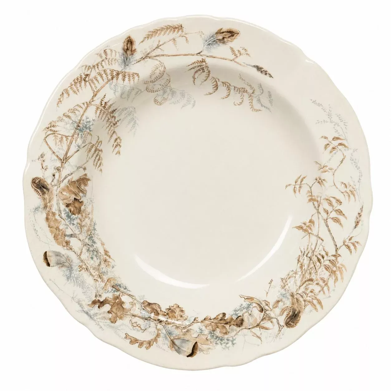Sologne Game China Rimmed Soup Bowl